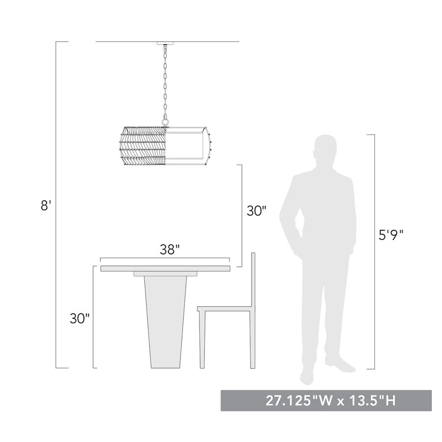 Everly Chandelier, Black