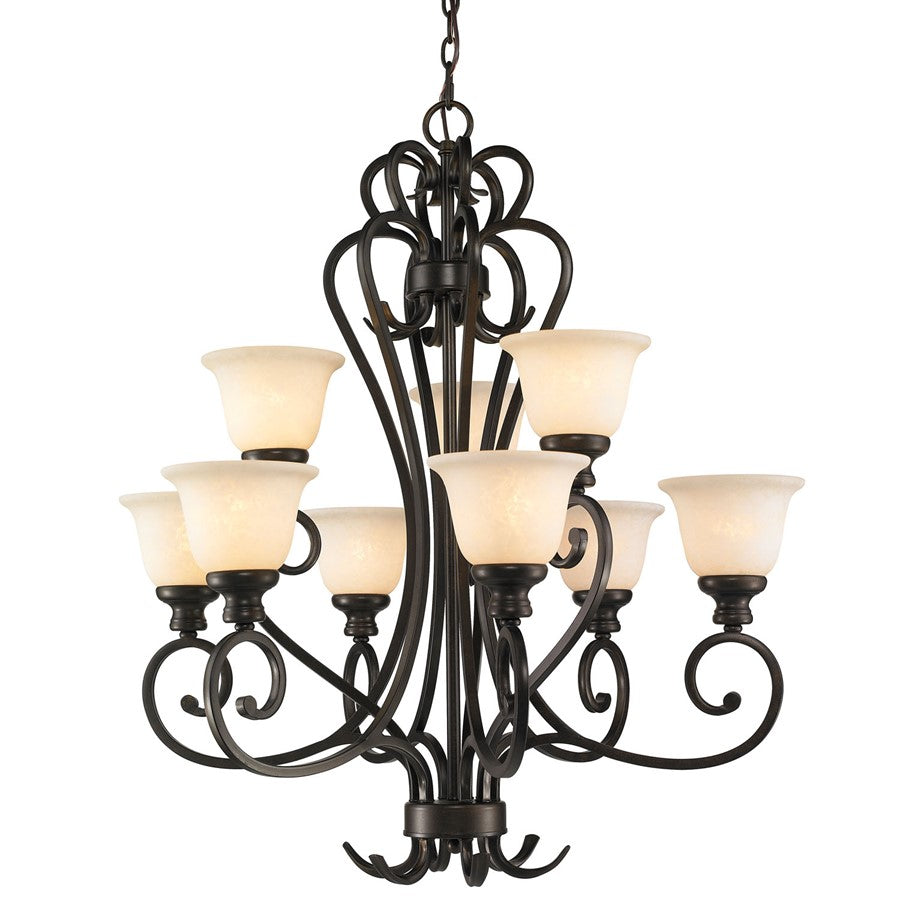 Heartwood Burnt Sienna Chandelier