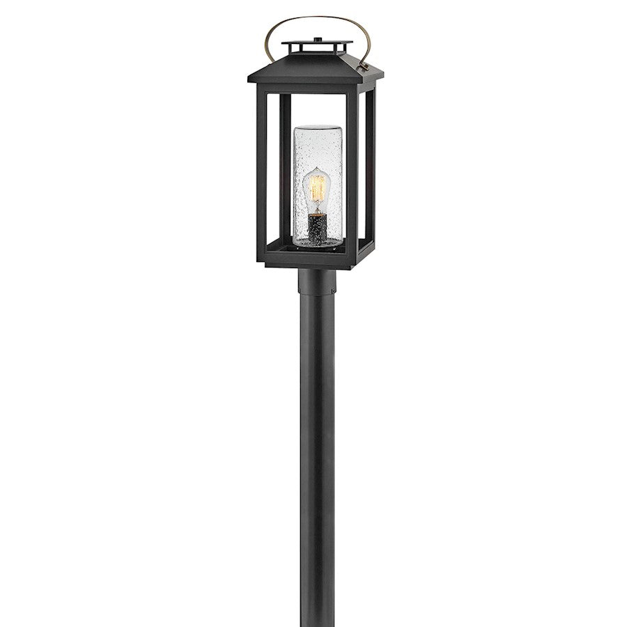 Hinkley Lighting Atwater 1 Light Outdoor Post Mount, Black/Seedy - 1161BK-LV