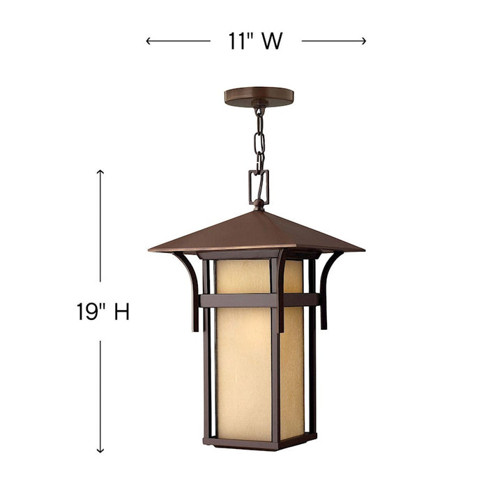 Hinkley Lighting Harbor 1 -LT Outdoor Large Hanging Lantern, Bronze