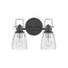 Hinkley Lighting Easton 2 Light Bath Vanity, Black CM - 51272BK-CM