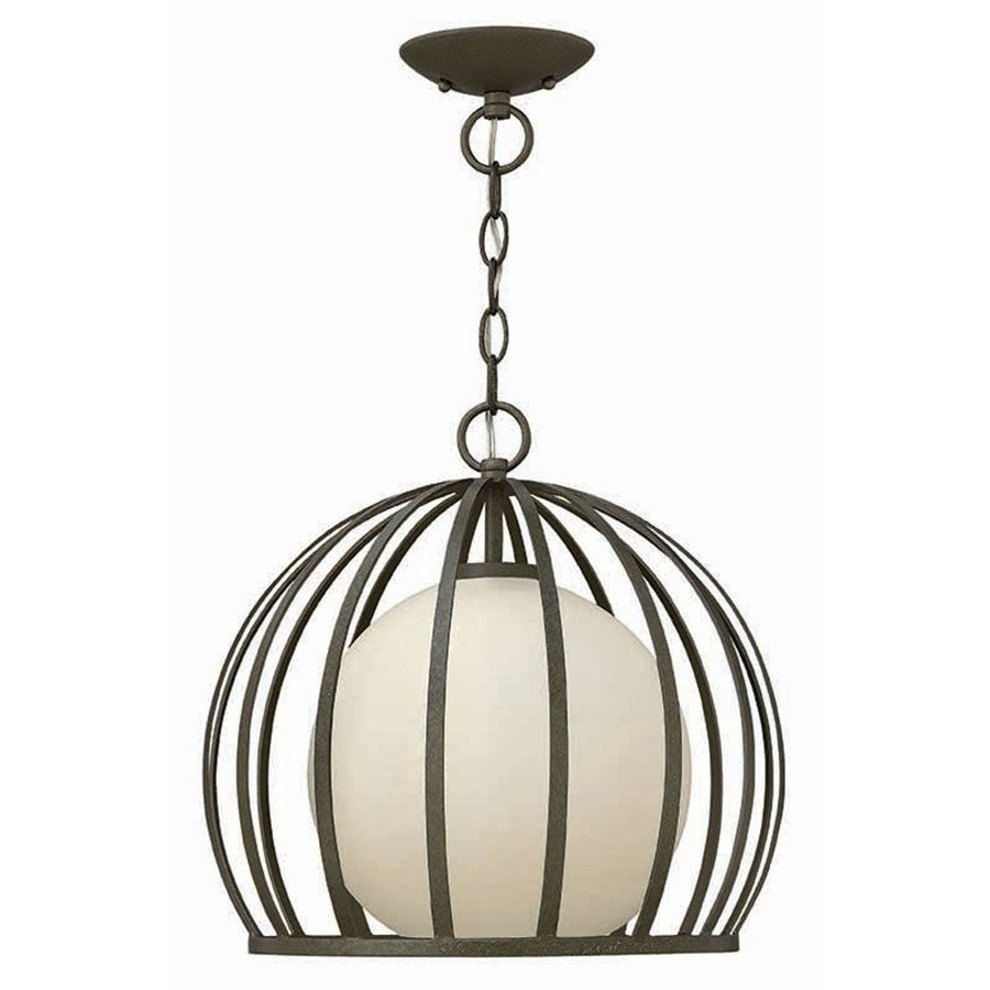 1 Light Foyer Large Pendant, Blacksmith