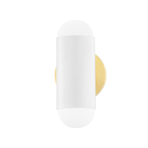 Mitzi Kira 2 Light Wall Sconce, Aged Brass/Soft White - H484102-AGB-SWH