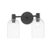 Mitzi Paisley 2 Light Bath Vanity, Soft Black/Clear - H678302-SBK