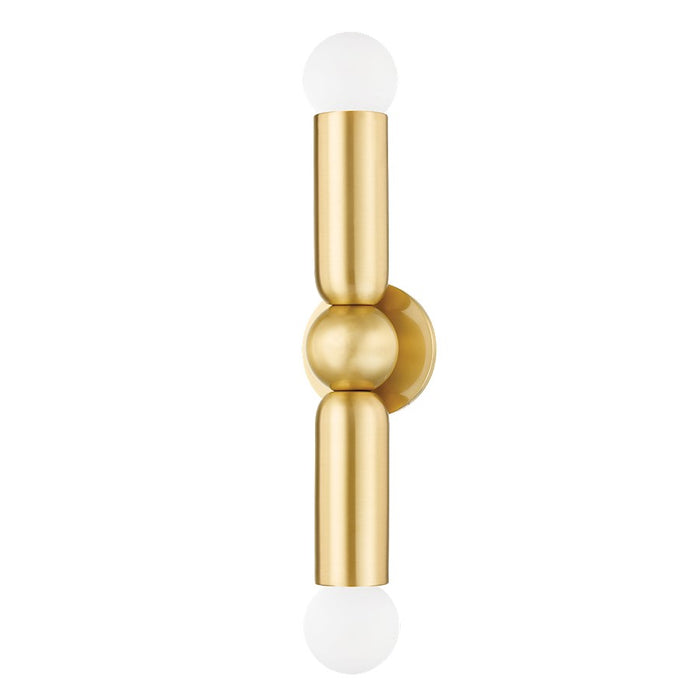 Mitzi Lolly 2 Light Wall Sconce, Aged Brass - H720102-AGB