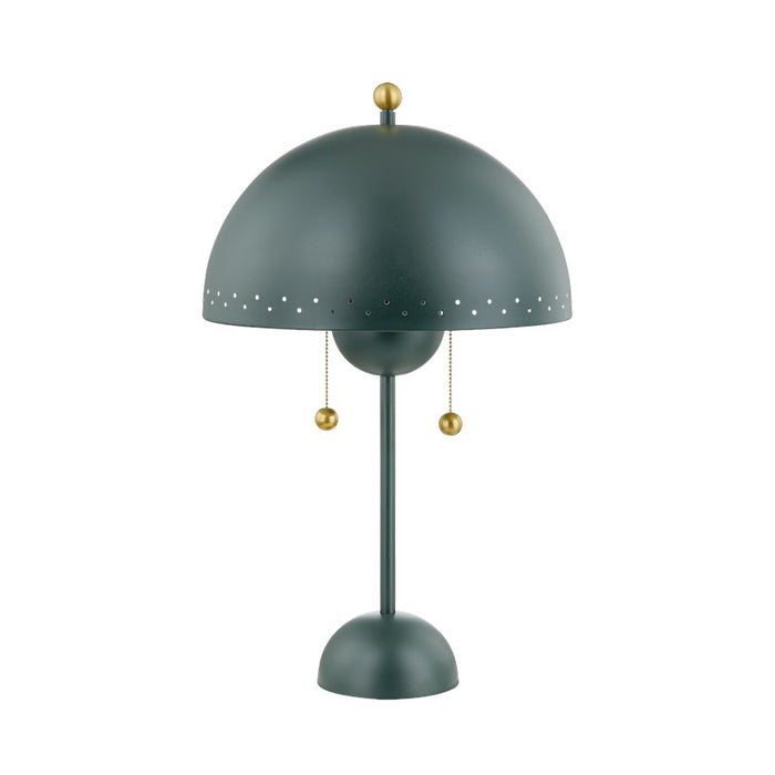 Mitzi Jojo 2 Light Table Lamp, Aged Brass/Soft Studio Green/ - HL885202-AGB-SSG