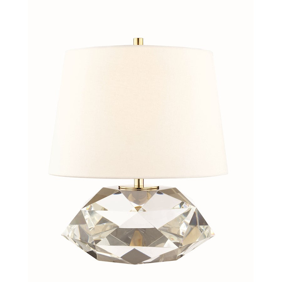 Hudson Valley Henley 1 Light Table Lamp in Clear Crystal - L1038-AGB