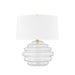 Hudson Valley Oshawa 1 Light Table Lamp, Aged Brass/White - L4523-AGB