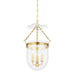 Hudson Valley Rousham 3 Light Lantern, Aged Brass - MDS1601-AGB
