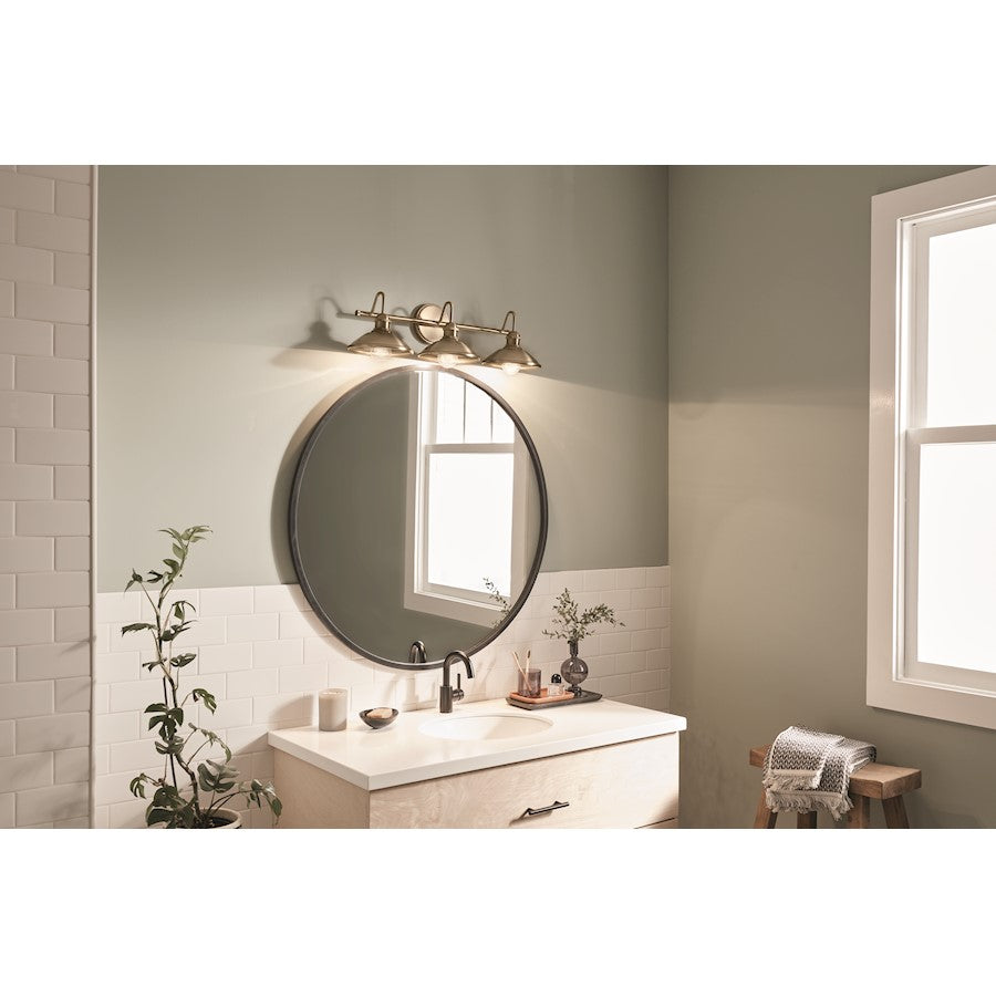 3 Light Bathroom Vanity Light, Champagne Bronze