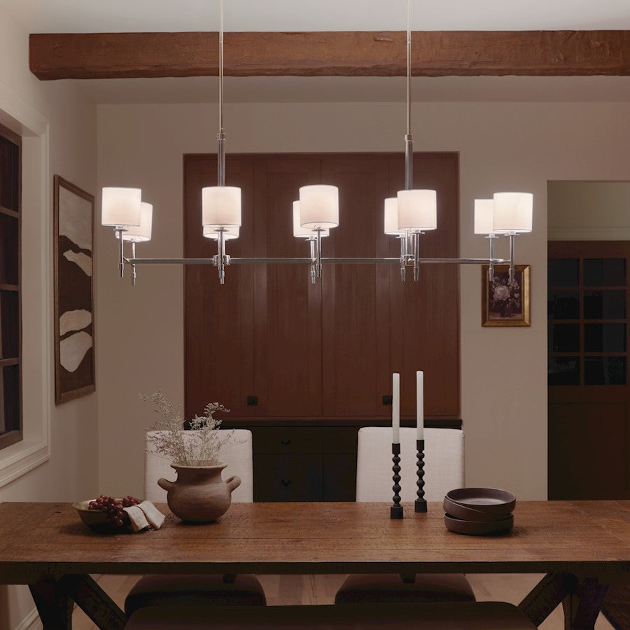 10 Light Linear Chandelier