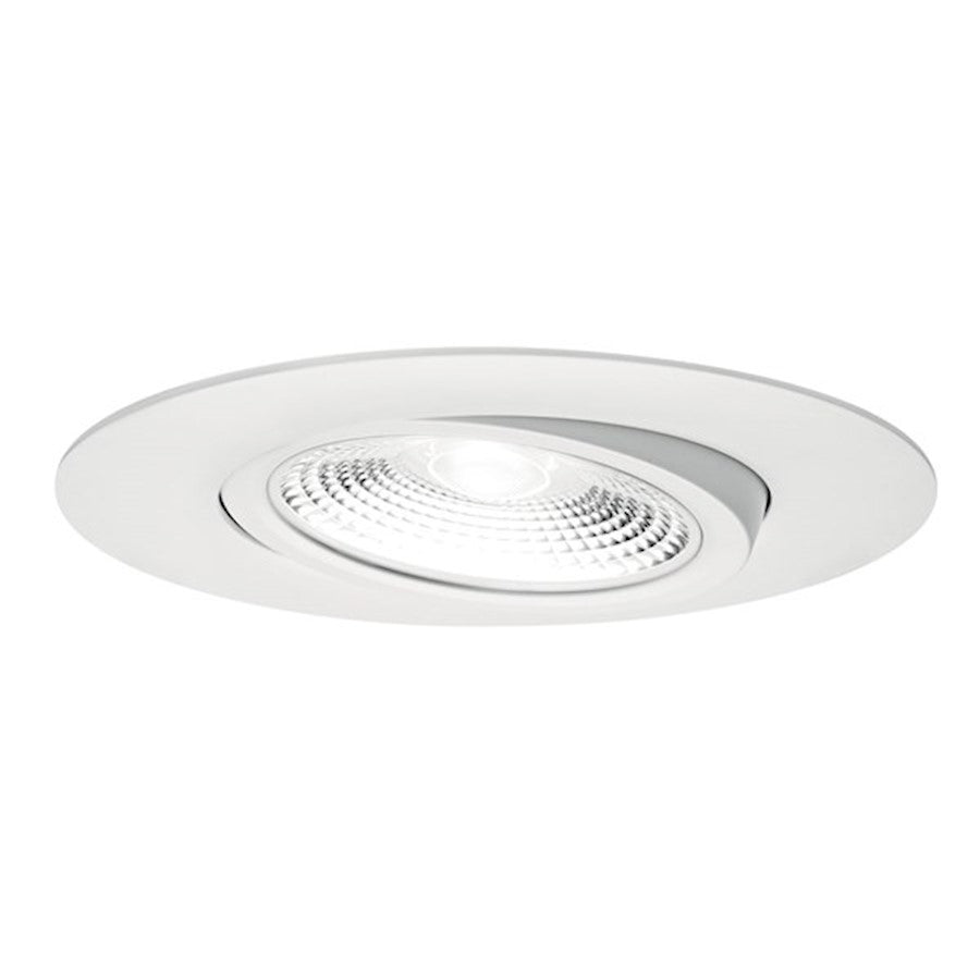 Kichler Direct To Ceiling Gimble Downlight, White/Frosted