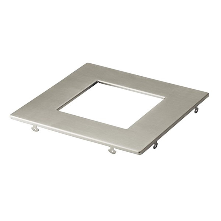 Kichler Direct To Ceiling Unv 6" Square Slim Downlight Trim, NK - DLTSL06SNI