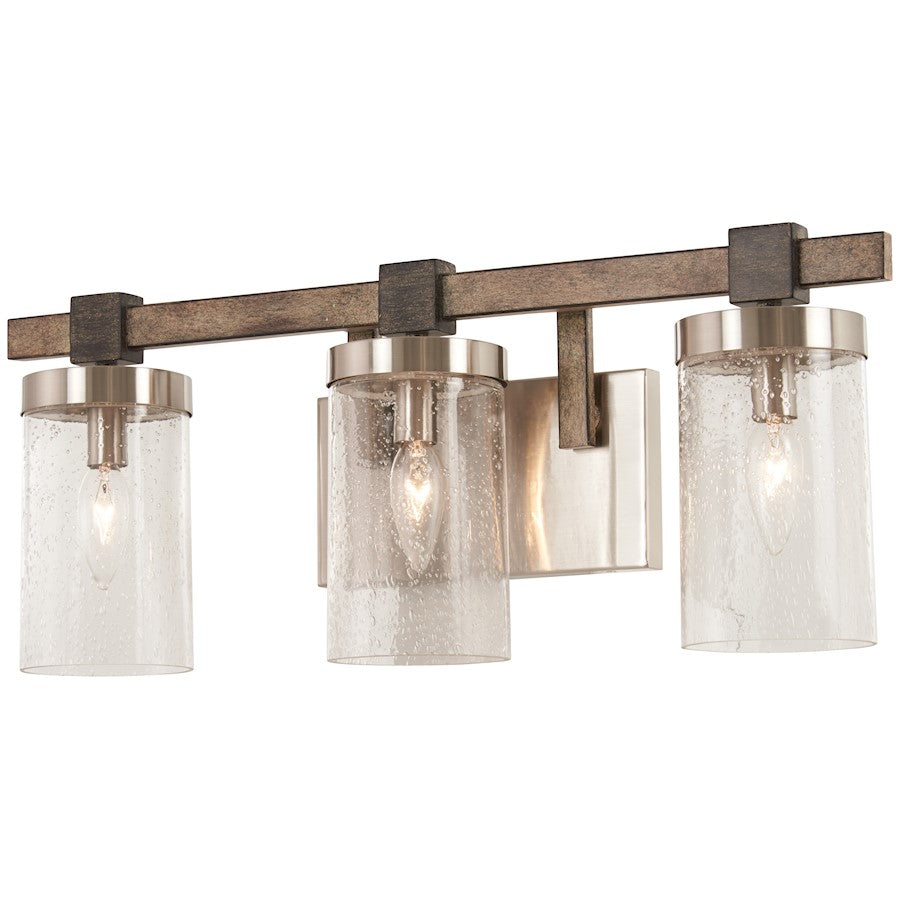 OPEN BOX ITEM: Minka Lavery Safra 2-Light Bronze/Natural Bath - 4633-106