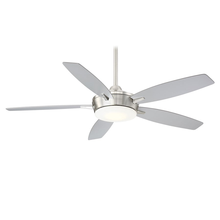 Minka Aire Espace LED 52"Â Ceiling Fan, Brushed Nickel with Silver