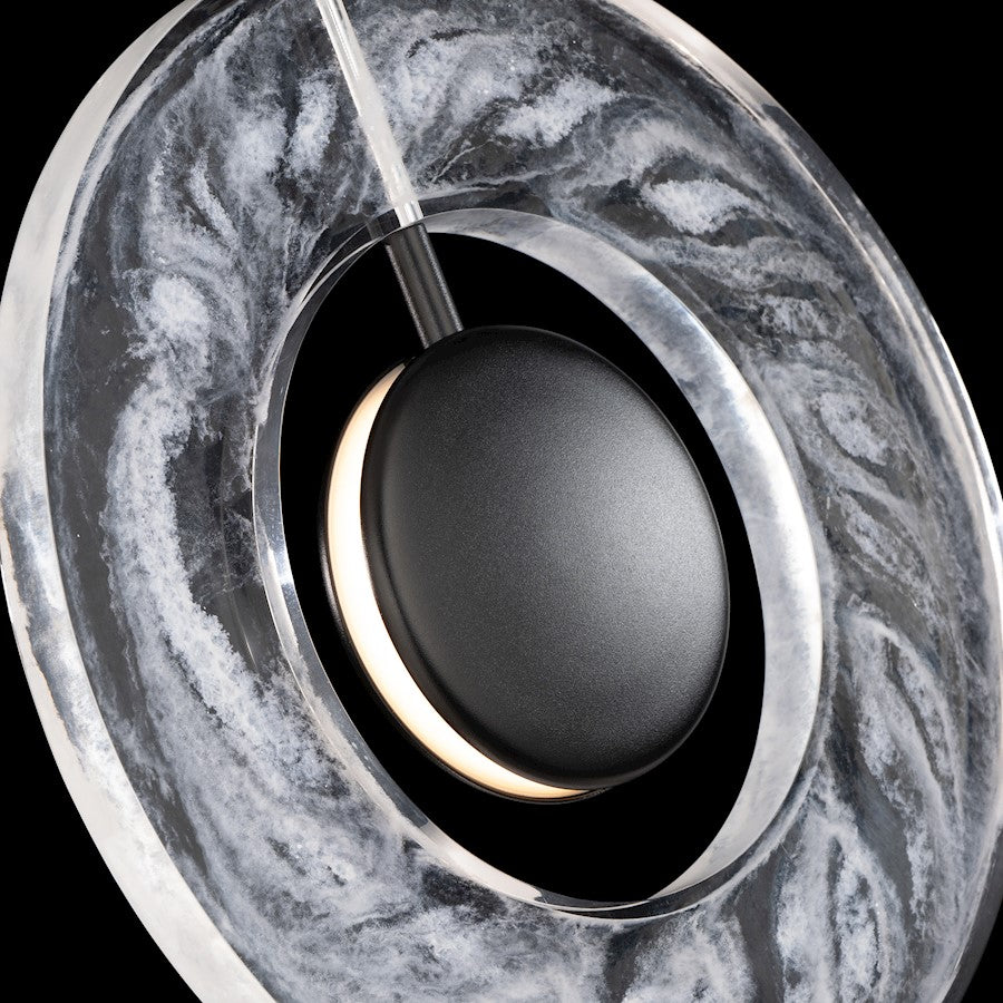 18" LED Mini Pendant 3000K, Black