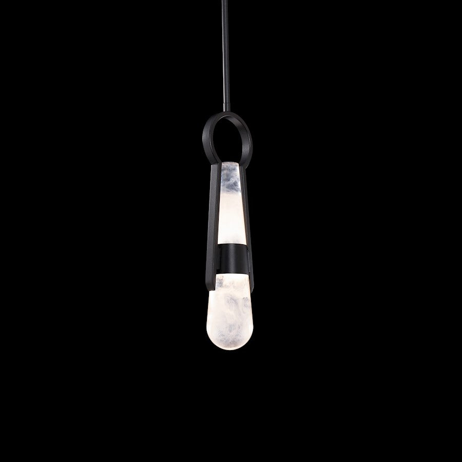 4" LED Mini Pendant 3000K, Black