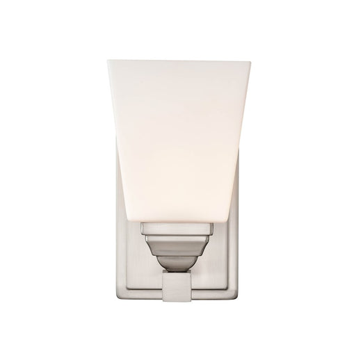 Millennium Lighting 1 Light 8.75" Wall Sconce, Brushed Nickel/Clear - 26001-BN