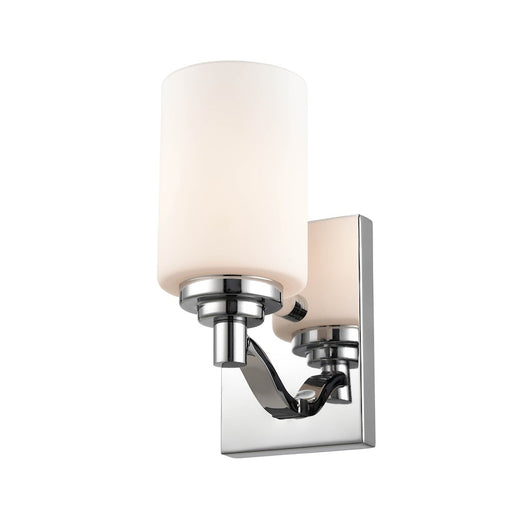 Millennium Lighting 1 Light Wall Sconce, Chrome/Etched White - 3181-CH