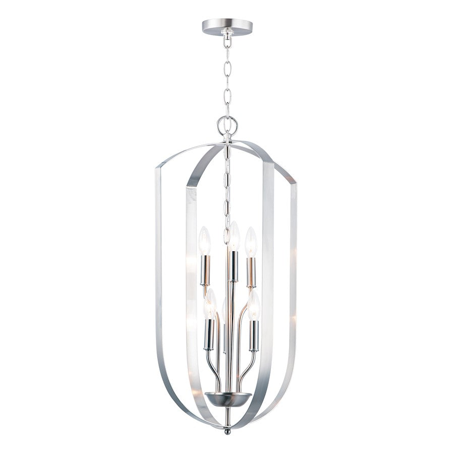 Maxim Lighting Provident 6-Light Chandelier in Satin Nickel - 10039SN