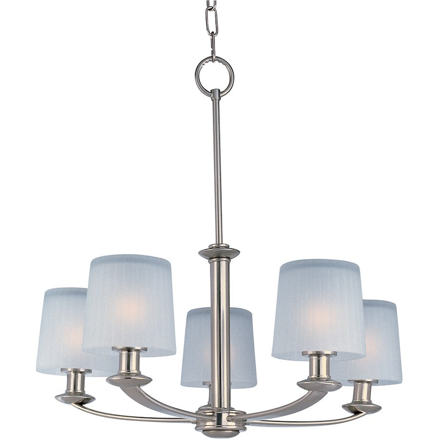 Finesse Chandelier, Satin Nickel