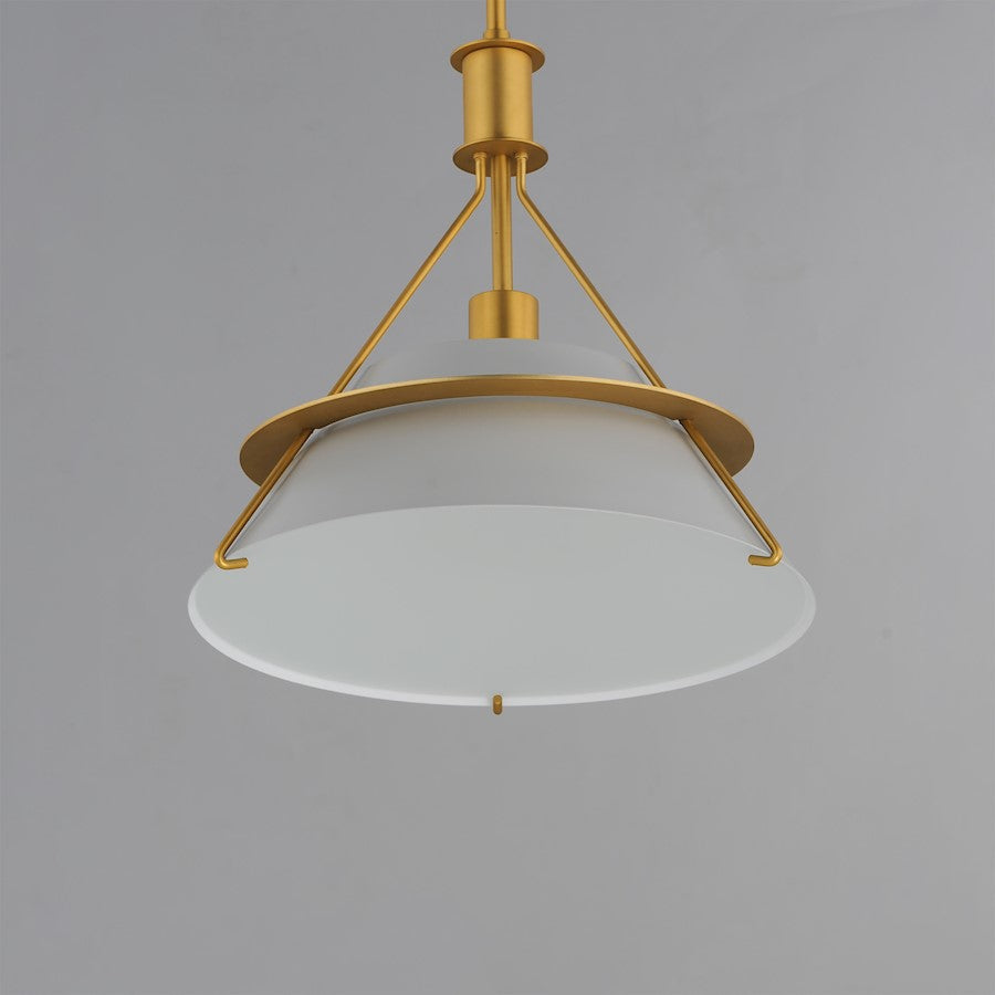 1 Light Pendant, Natural Aged Brass