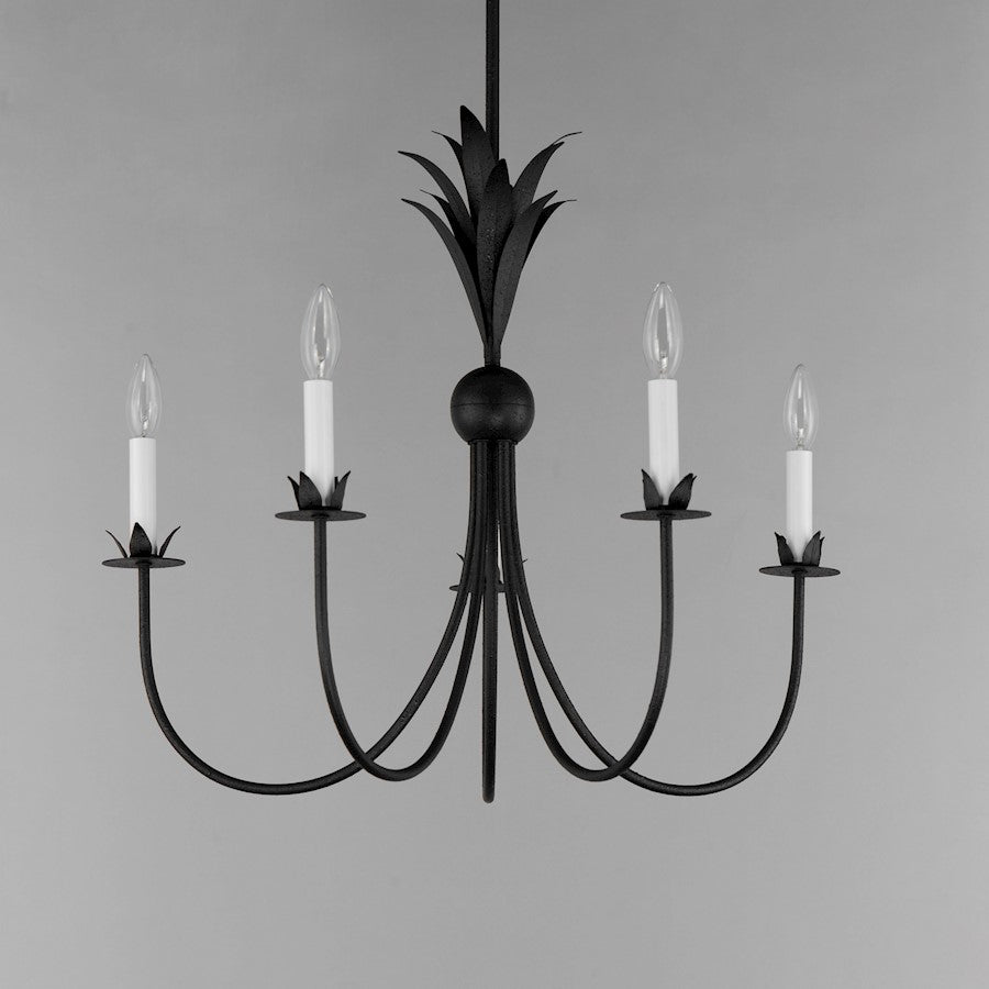 5 Light Chandelier, Anthracite