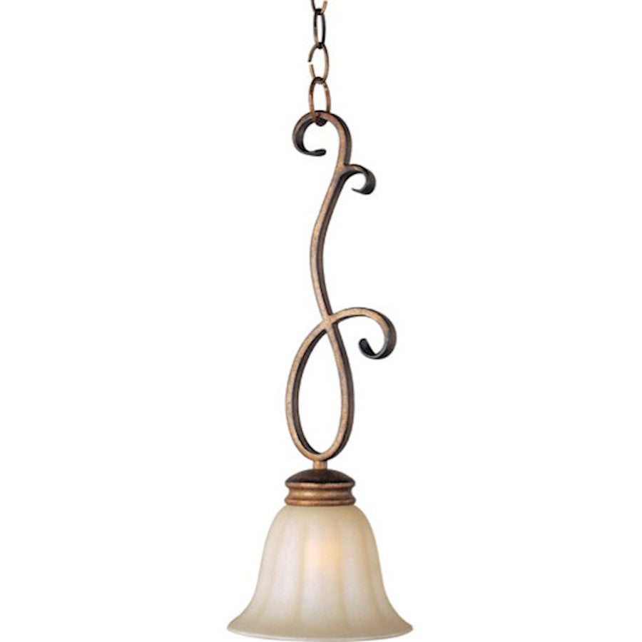 1 Light Mini Pendant, Platinum Dusk