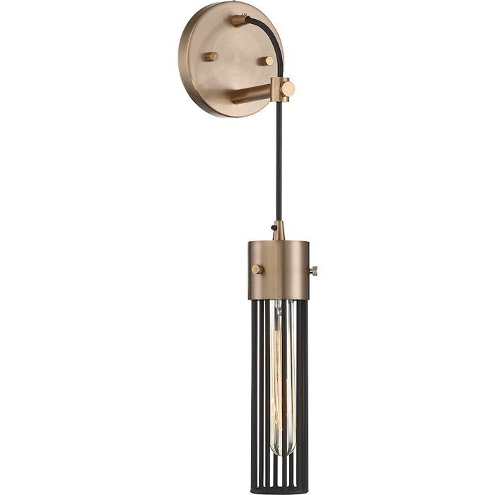 Nuvo Lighting Eaves 1 Light Sconce, Copper Brushed Brass