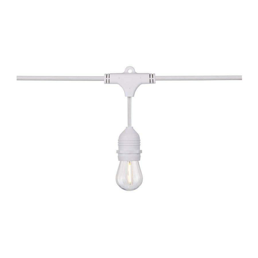 Nuvo Lighting 24' LED String Light, 12-S14 Bulb/2000K/120V
