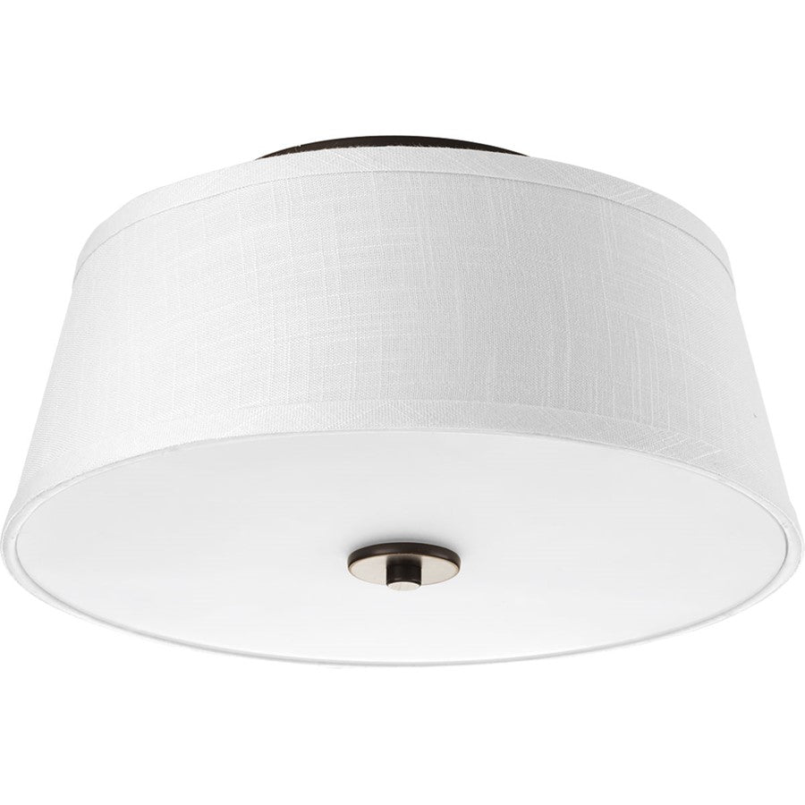 Progress Arden 2 Light Flush Mount, Brushed Nickel