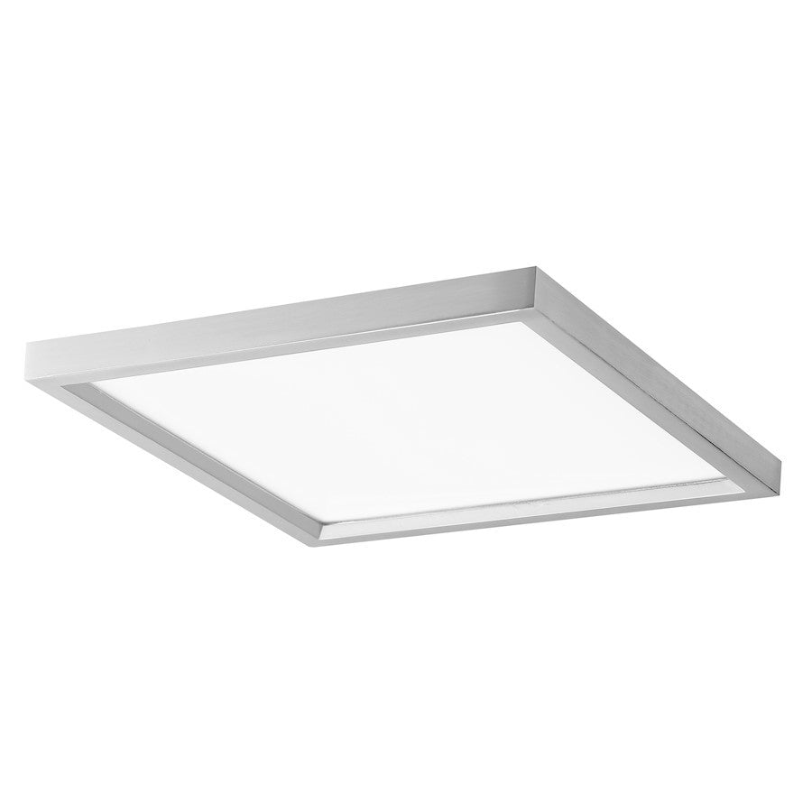OPEN BOX ITEM: Minka Lavery 15" Square LED Flush Mount, Nickel - MI709-84-L