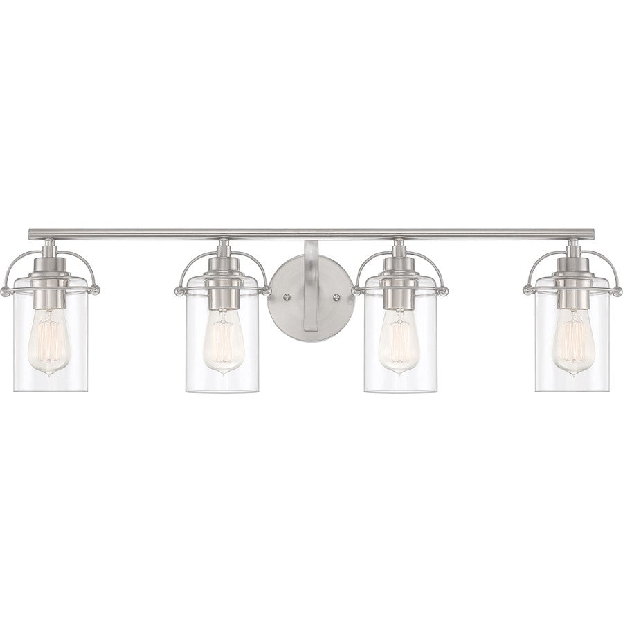 Bathroom Vanity Light, Brushed Nickel