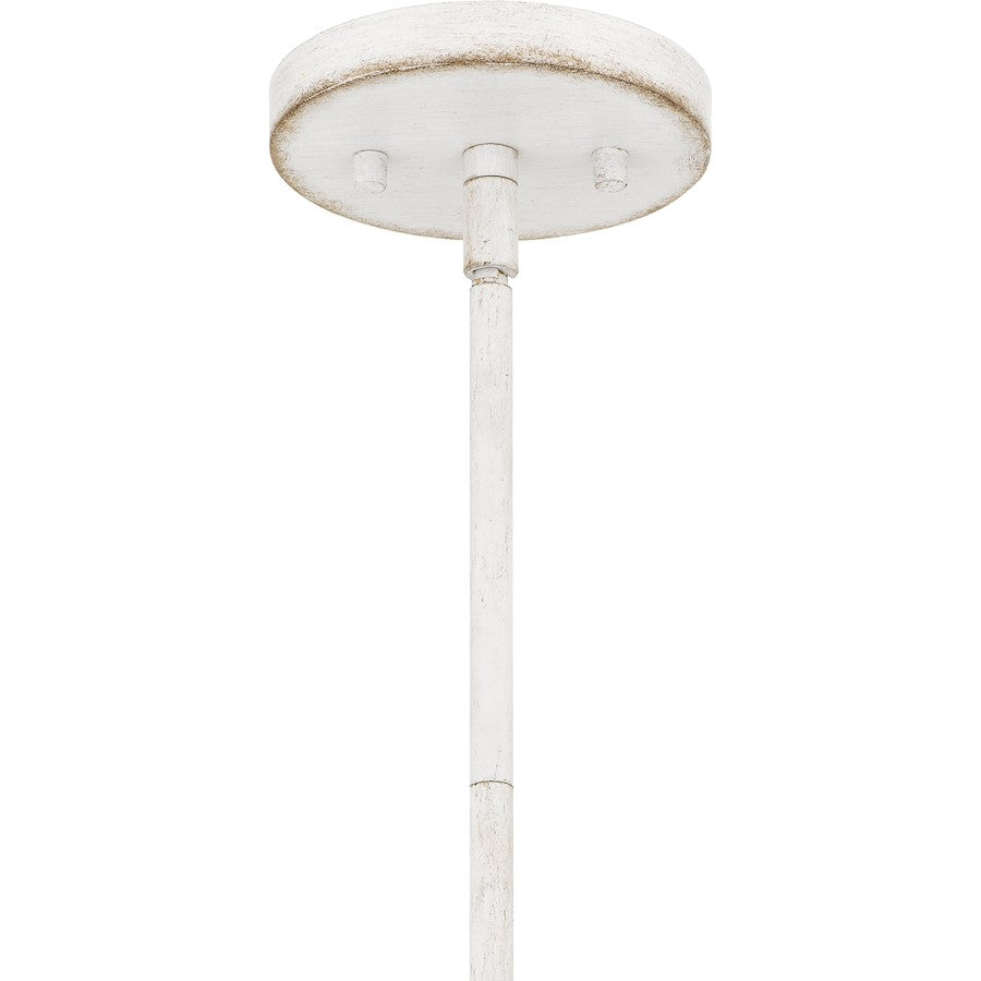 4 Light Pendant, Antique White