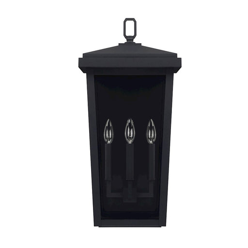 OPEN BOX ITEM: Capital Lighting Donnelly 3 Lt SM Outdoor Wall, Black - 926232BK