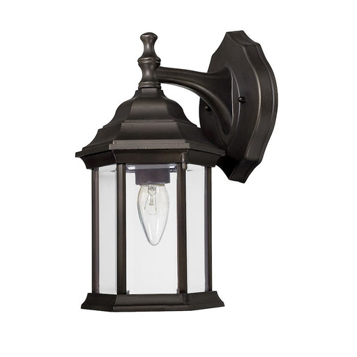 OPEN BOX ITEM: Capital Lighting Cast Outdoor Lantern, BZ/Clear - 9830OB