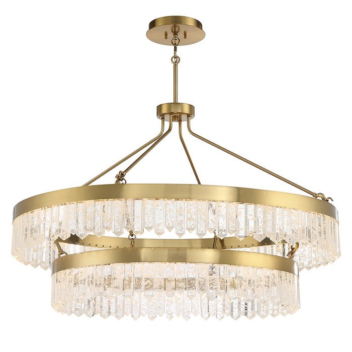 Savoy House Landon 2-Light LED Pendant, Warm Brass