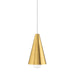 Tech Lighting 1 Light Mini Joni Pendant, Natural Brass - 700FJJNINB-LED930