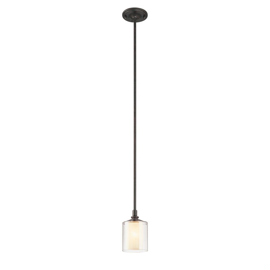 1 Light Mini Pendant, French Iron