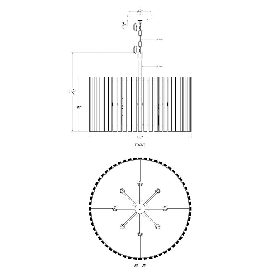 Pendant, Matte Black