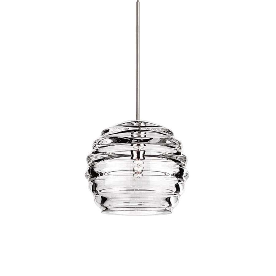 LED Pendant with Chrome Canopy, Chrome