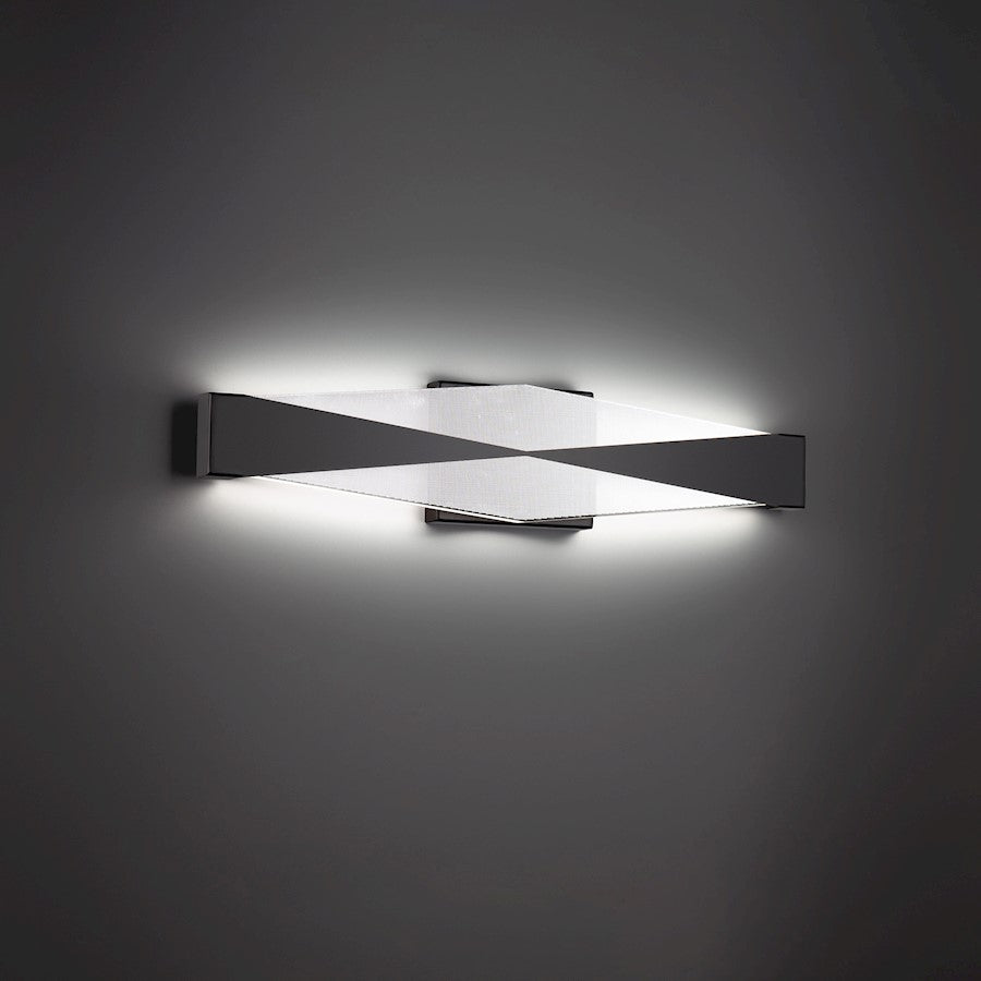 24" LED Bathroom Vanity Light, Black