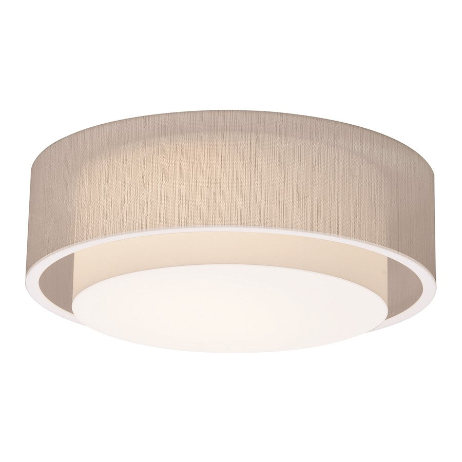 AFX Lighting Sanibel 23" LED Ceiling, White/Jute - SAF2332LAJUD-JT
