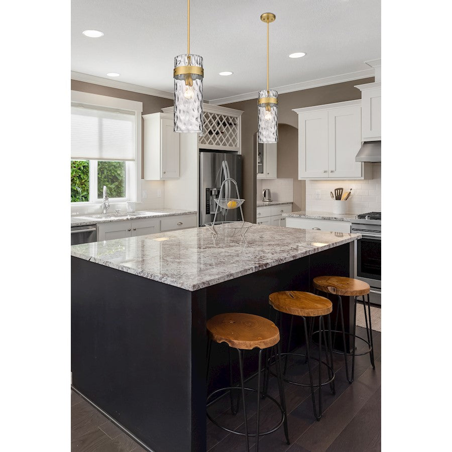 1 Light Pendant, Clear