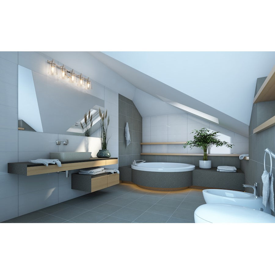 5 Light Bathroom Vanity Light in Chrome