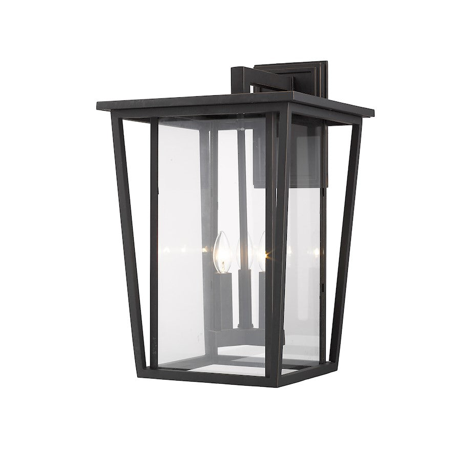 Z-Lite 3 Light Seoul 14" Outdoor Wall Sconce, Oil Rubbed Bronze - 571XL-ORB