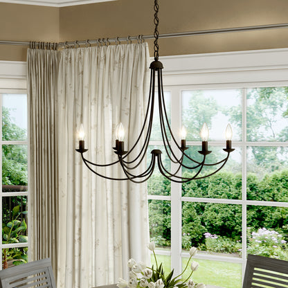 Quoizel Mirren Chandelier, Imperial Bronze