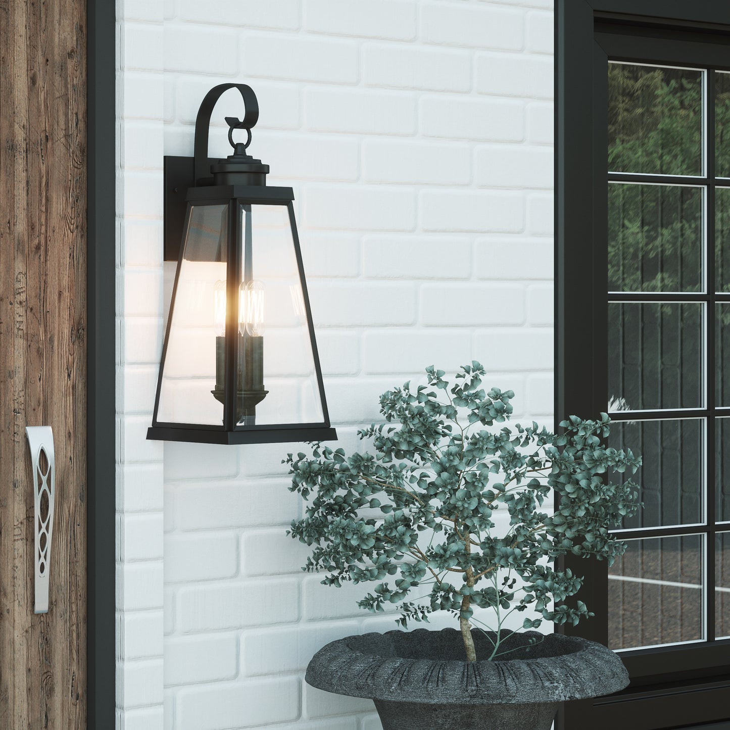 Quoizel Paxton Outdoor Lantern, Matte Black