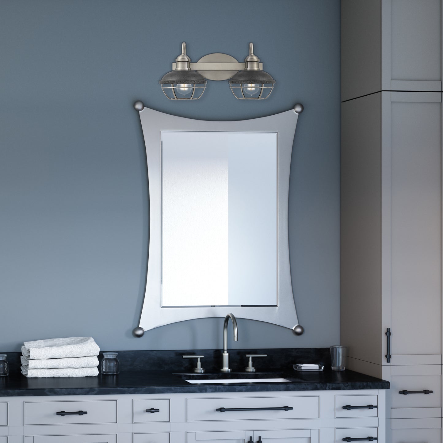 Bathroom Vanity Light, Polished Nickel