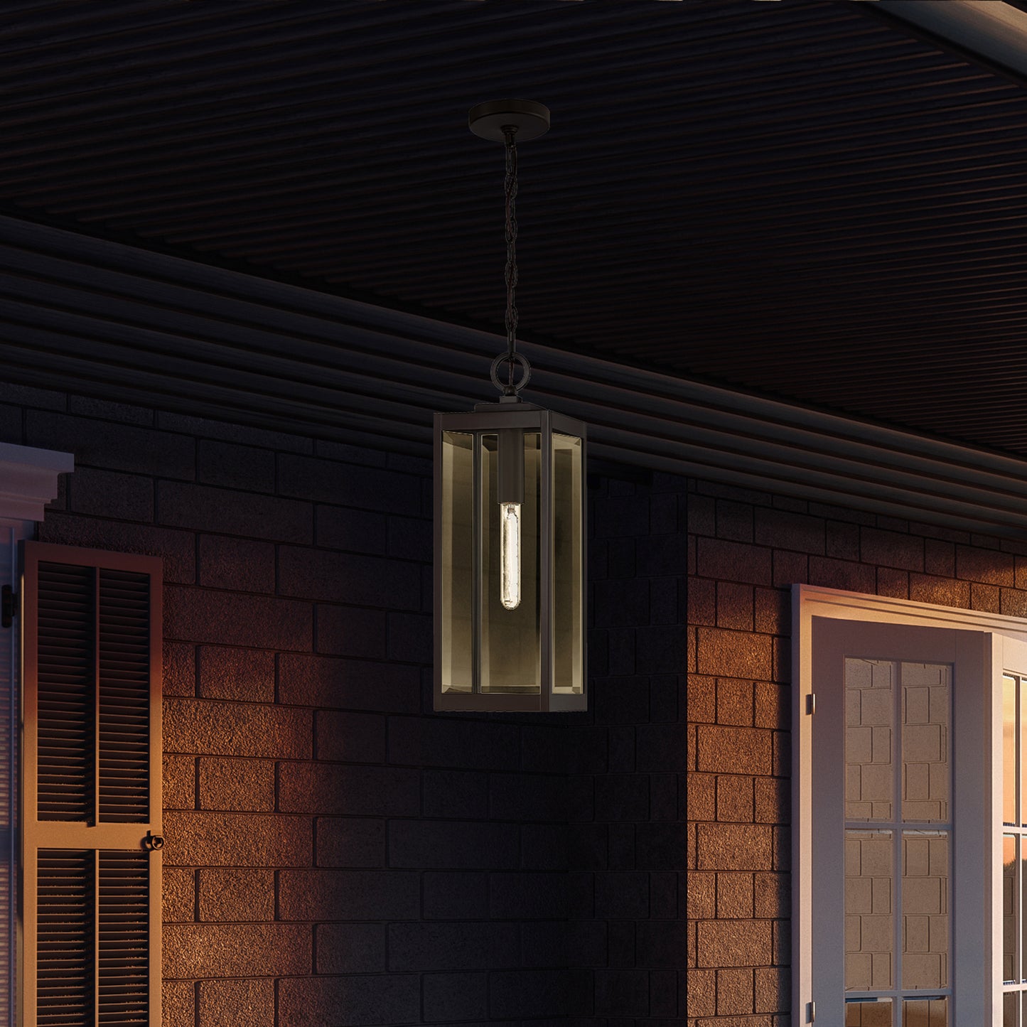 Quoizel Westover 1 Light Outdoor Hanging, Beveled